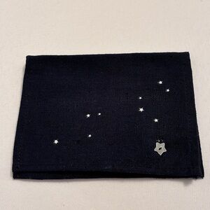 Anthropologie Leo Zodiac Constellation Navy Blue Gift Card Holder